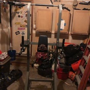 Dip, pull up, push up and ab machine